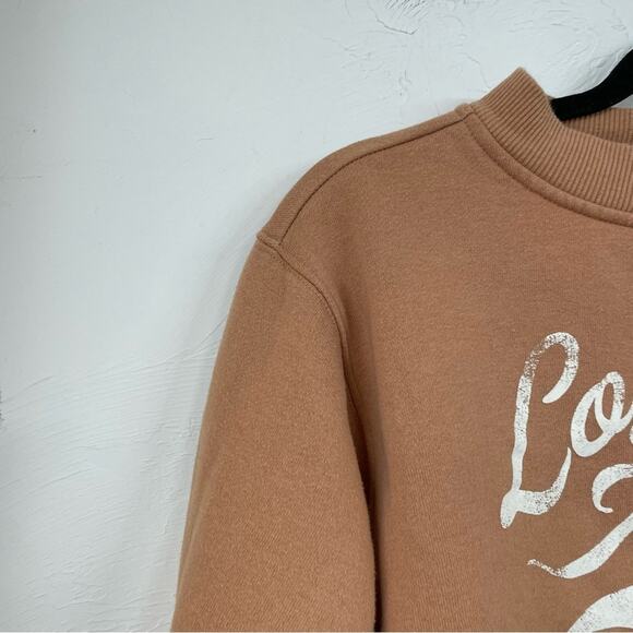 Wild Fable Orange Los Angeles Cropped Womens Sweatshirt XS LA Boxy Fit Casual - Picture 5 of 9